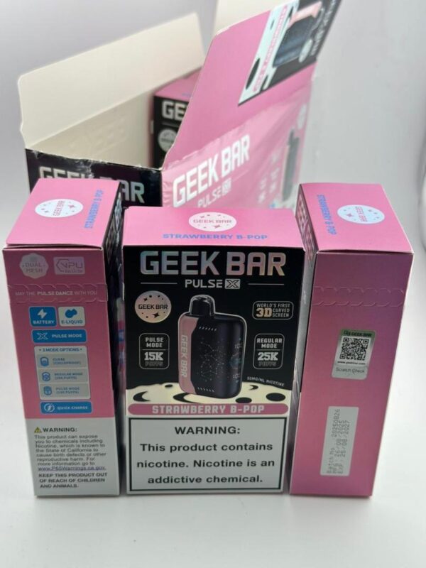 Geek Bar Pulse X 25k Puffs 5-Pack Bundle wholesale display boxes inventory stock Geek Bar Pulse X 25k Puffs 5-Pack Bundle wholesale display boxes inventory stock