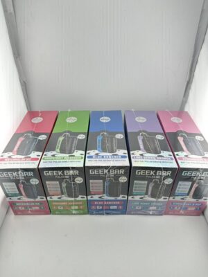 Geek Bar Pulse X 25k Puffs Lime Berry Orange flavor disposable vape device and packaging
