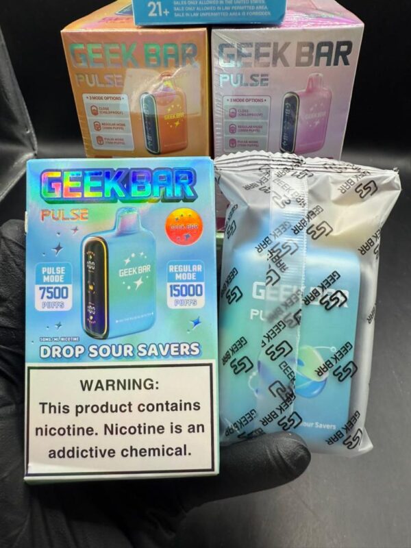 2 Geek Bar Pulse 15000 Disposable Vape – 10pc Bulk Display Box